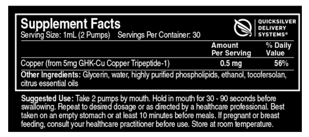 Copper GHK (Liposomal)