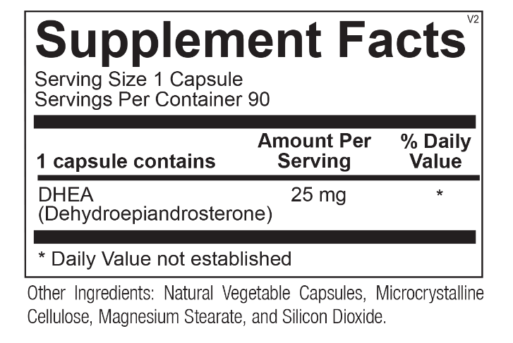 DHEA 90c 25 mg